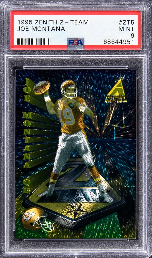 1995 Pinnacle Joe Montana Zenith Z-Team #ZT5 card image