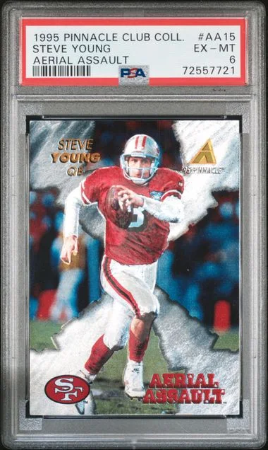 1995 Pinnacle Steve Young Club Collection Aerial Assault #AA15 card image