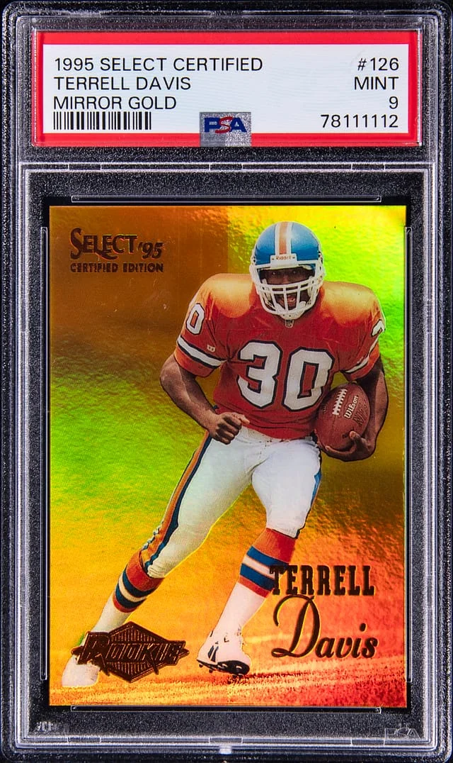 1995 Pinnacle Terrell Davis Certified Mirror Gold #126 card image
