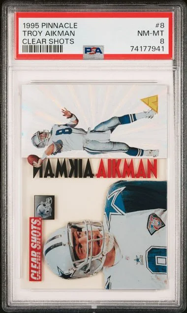 1995 Pinnacle Troy Aikman Clear Shots #8 card image