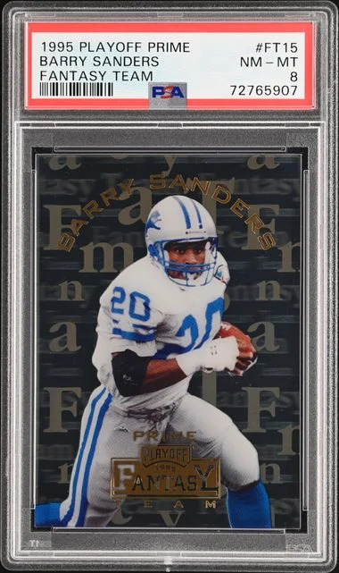 1995 Playoff Barry Sanders Prime Fantasy Team #FT15 card image