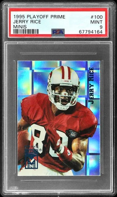 1995 Playoff Jerry Rice Prime Minis #100 card image