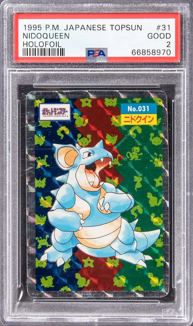 1995 Pokemon Japanese Topsun Holofoil Nidoqueen #31 card image
