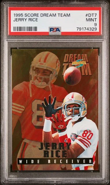1995 Score Jerry Rice Dream Team #DT7 card image