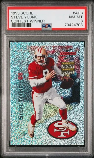 1995 Score Steve Young Contest Winner #Ad3 card image
