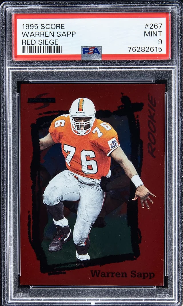 1995 Score Warren Sapp Red Siege #267 card image