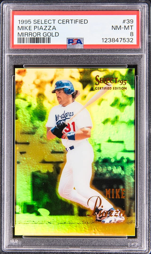 1995 Select Mike Piazza Certified Mirror Gold #39 card image