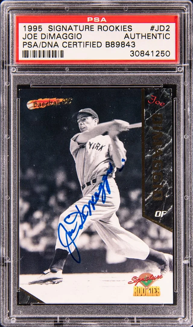 1995 Signature Rookies Joe DiMaggio #JD2 card image