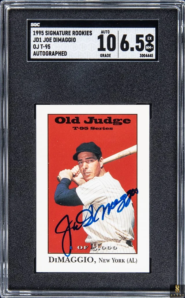 1995 Signature Rookies Old Judge T-95 Series Joe DiMaggio #JD1 card image