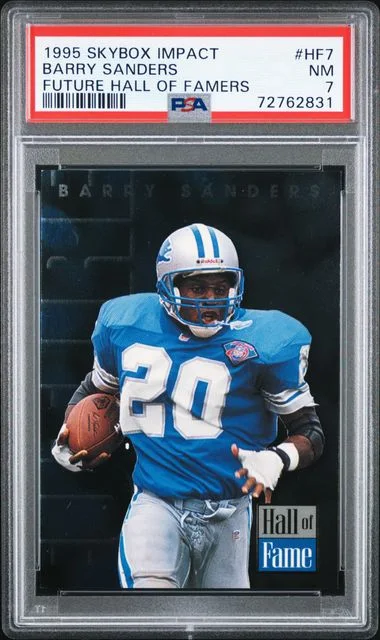 1995 SkyBox Impact Barry Sanders Future Hall Of Famers #HF7 card image