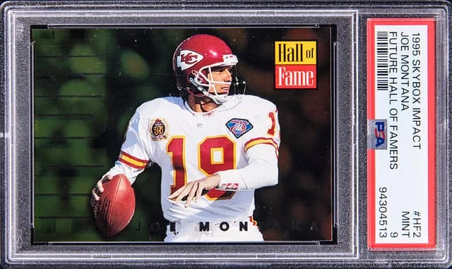 1995 SkyBox Impact Joe Montana Future Hall of Famers #HF2 card image