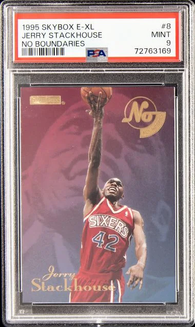 1995 SkyBox Jerry Stackhouse E-Xl No Boundaries #8 card image