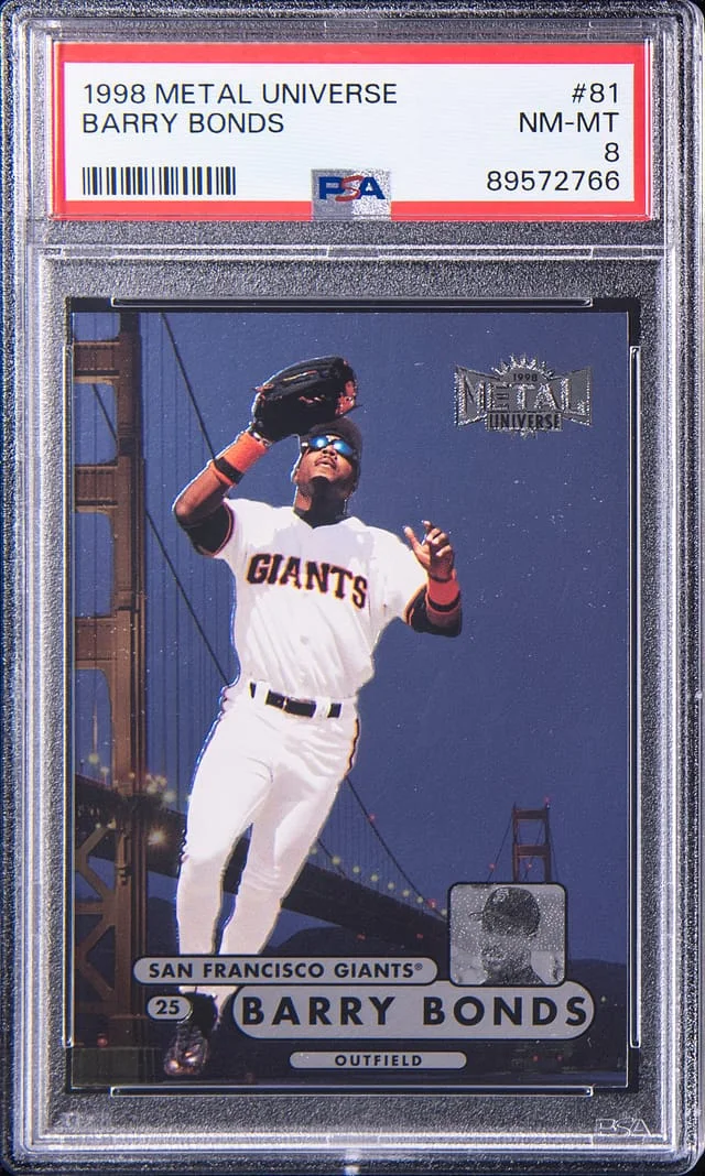 1995 SkyBox Metal Universe Barry Bonds #81 card image
