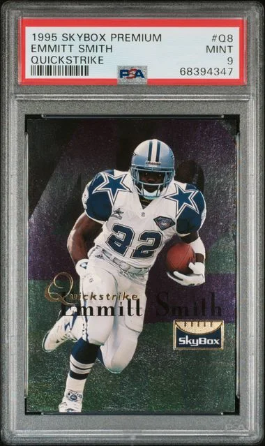 1995 SkyBox Premium Emmitt Smith Quickstrike #Q8 card image