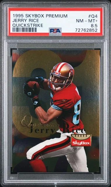 1995 SkyBox Premium Jerry Rice Quickstrike #Q4 card image