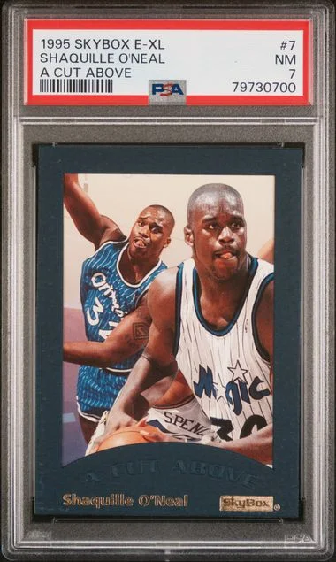 1995 SkyBox Shaquille O'Neal E-Xl A Cut Above #7 card image
