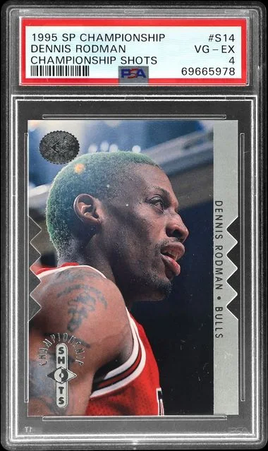 1995 SP Championship Championship Shots Dennis Rodman #S14 card image