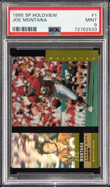 1995 SP Holoview Joe Montana #1 card image