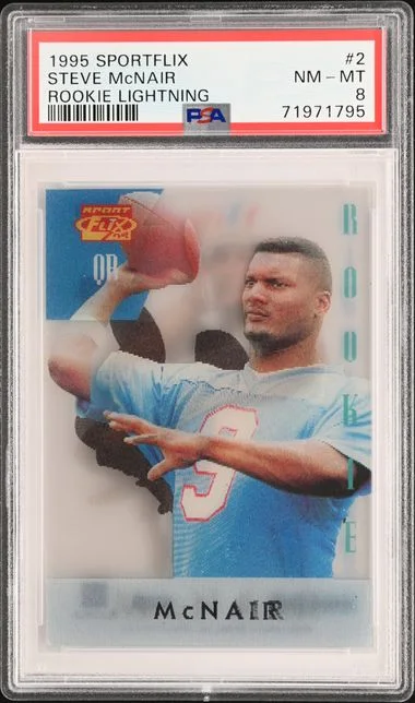 1995 Sportflix Lightning Steve McNair #2 card image
