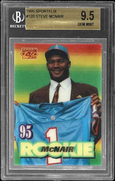 1995 Sportflix Steve McNair #120 card image