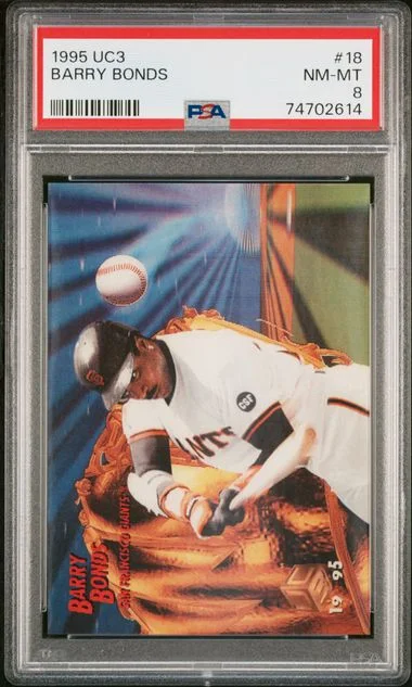 1995 Sportflix UC3 Barry Bonds #18 card image