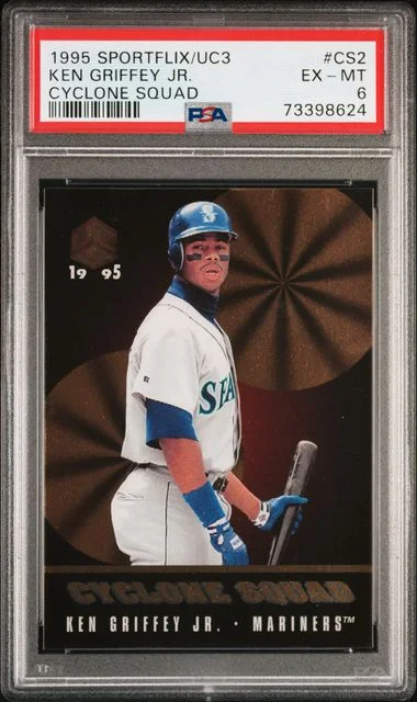 1995 Sportflix UC3 Cyclone Squad Ken Griffey Jr. #CS2 card image