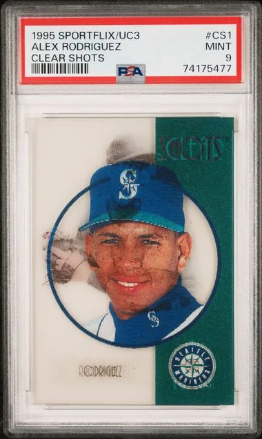 1995 Sportflix/Uc3 Clear Shots Alex Rodriguez #CS1 card image