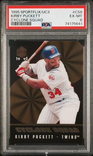 1995 Sportflix/UC3 Cyclone Squad Kirby Puckett #CS8 card image