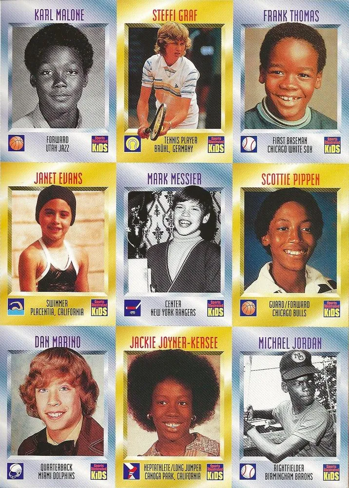 1995 Sports Illustrated for Kids Michael Jordan Panels #343-351 card image