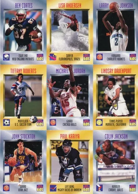 1995 Sports Illustrated for Kids Michael Jordan Panels #370-378 card image