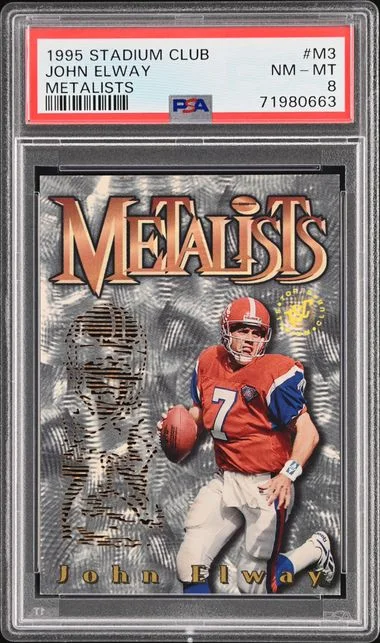 1995 Stadium Club John Elway Metalists Metalists #M3 card image