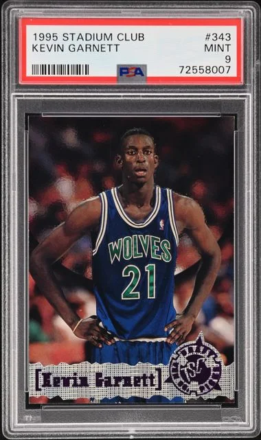1995 Stadium Club Kevin Garnett #343 card image