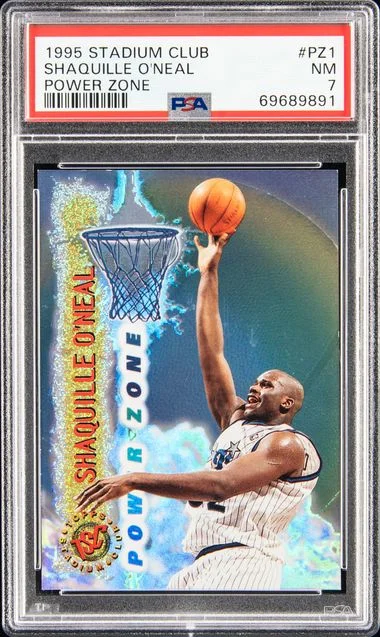 1995 Stadium Club Shaquille O'Neal Power Zone #PZ1 card image