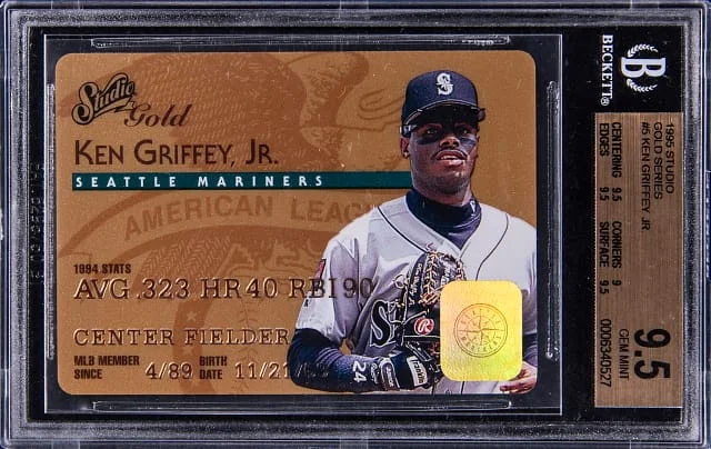 1995 Studio Gold Series Ken Griffey Jr. #5 card image