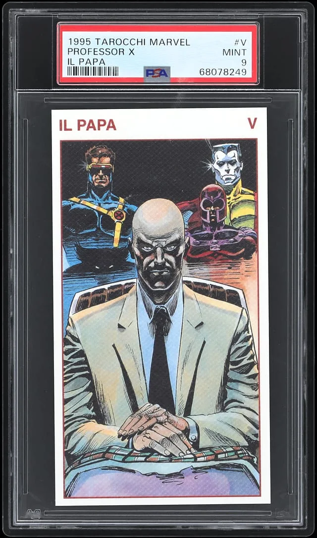 1995 Tarocchi Marvel Professor X, Il Papa #V card image
