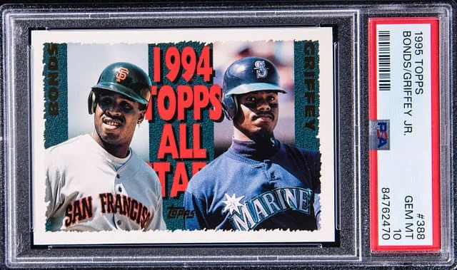 1995 Topps Barry Bonds/ Ken Griffey Jr #388 card image