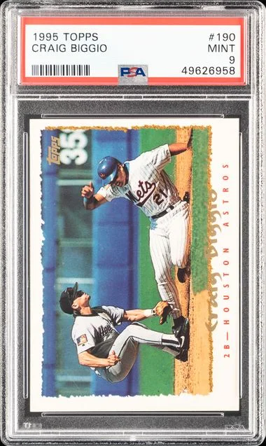 1995 Topps Craig Biggio #190 card image