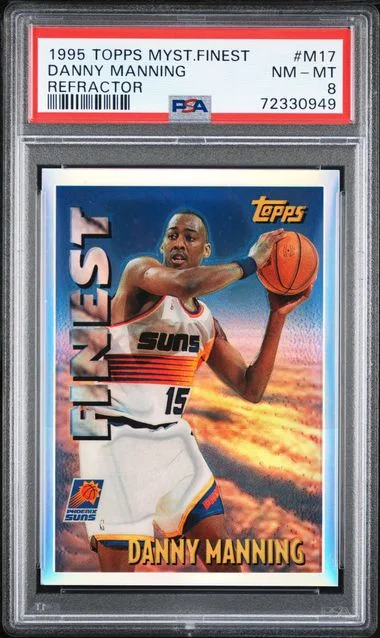 1995 Topps Danny Manning Mystery Finest Refractor #M17 card image