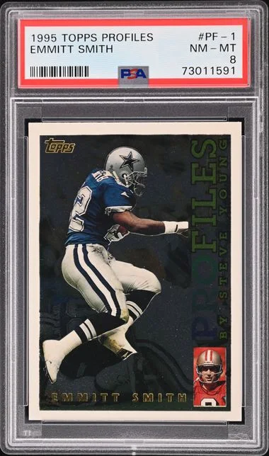 1995 Topps Emmitt Smith Profiles #PF-1 card image