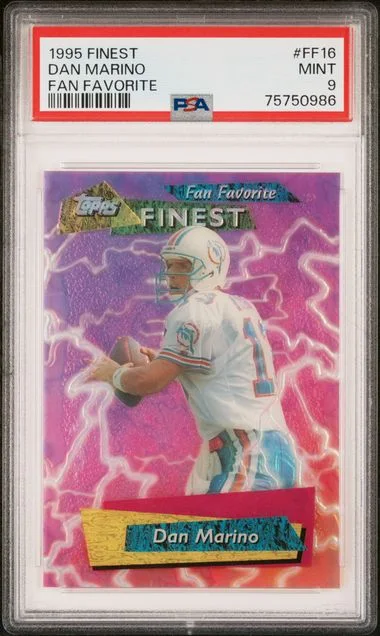 1995 Topps Finest Dan Marino Fan Favorite #FF16 card image