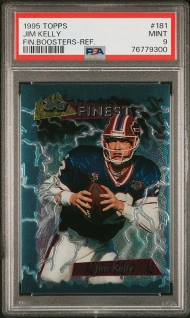 1995 Topps Finest Jim Kelly Boosters Refractor #181 card image