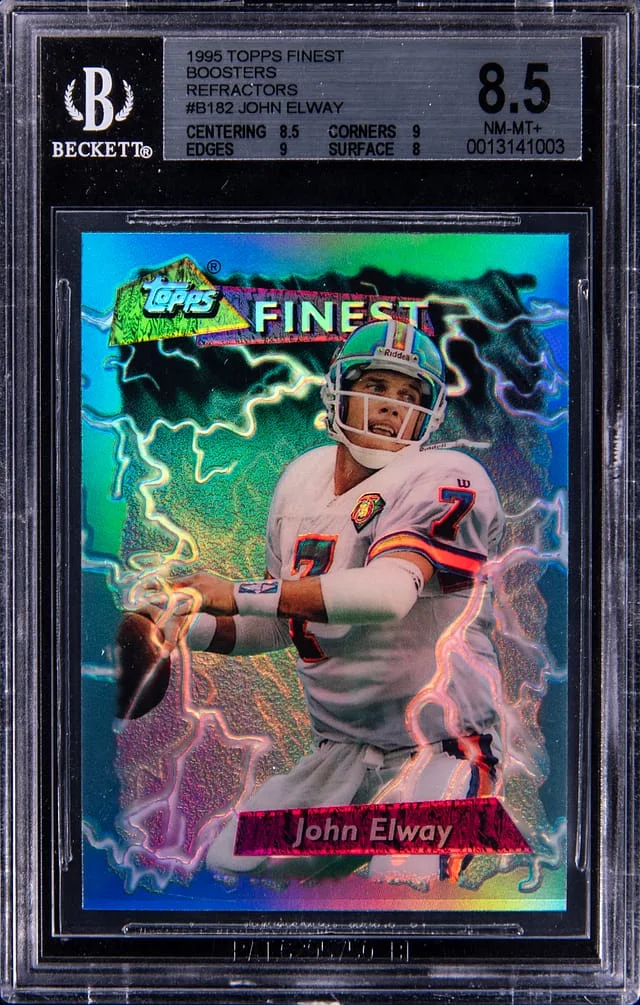 1995 Topps Finest John Elway \ Boosters Refractor #B182 card image