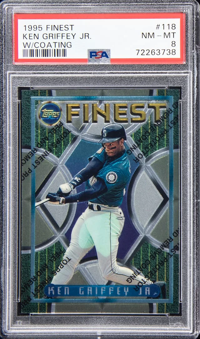 1995 Topps Finest Ken Griffey Jr. W/Coating #118 card image