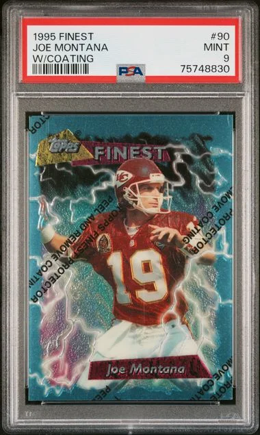 1995 Topps Joe Montana Finest, With Coating #90 card image