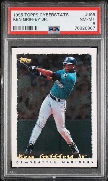 1995 Topps Ken Griffey Jr. Cyberstats #199 card image