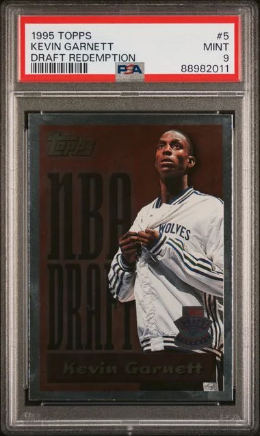 1995 Topps Kevin Garnett Draft Redemption #5 card image