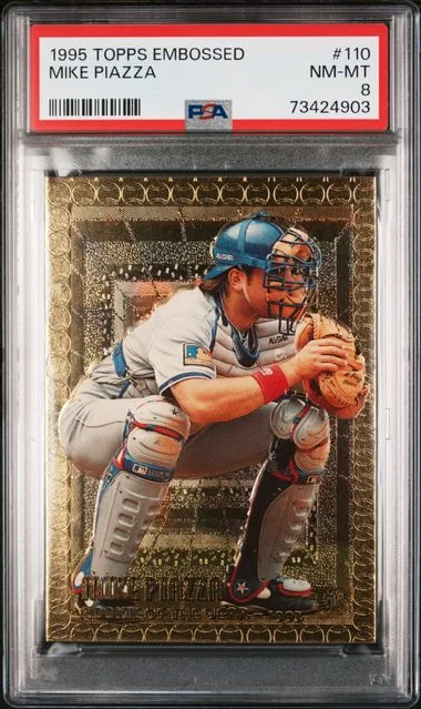 1995 Topps Mike Piazza Embossed #110 card image