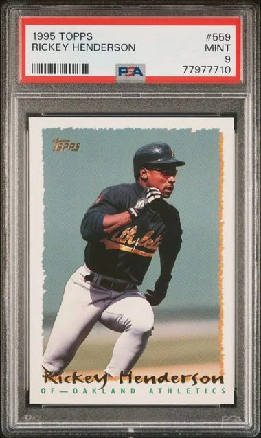 1995 Topps Rickey Henderson #559 card image