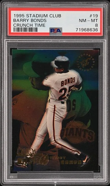 1995 Topps Stadium Club Barry Bonds Crunch Time #19 card image