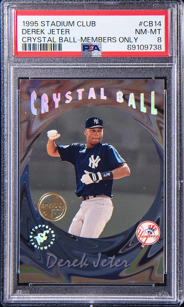 1995 Topps Stadium Club Derek Jeter Crystal Ball Members Only #CB14 card image